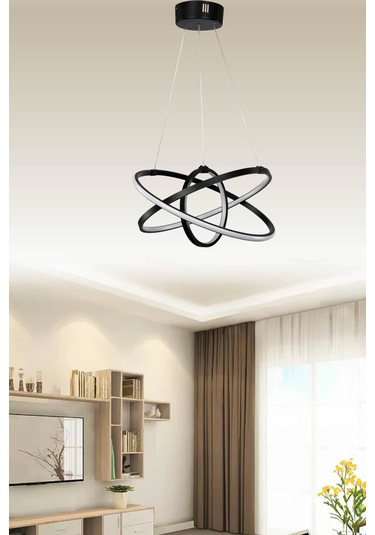 Modern Atom Görünümlü Sarkıt Avize Çok Renkli