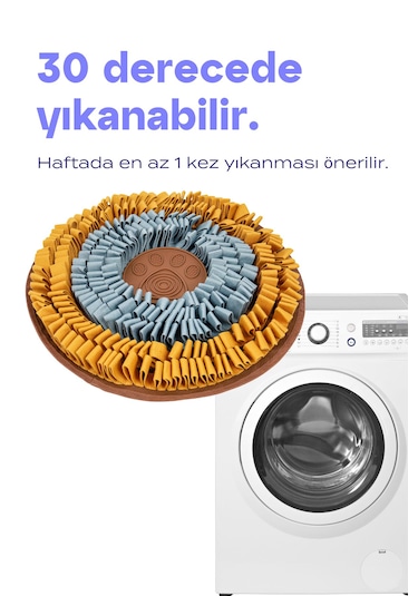 Vantuzlu Snuffle Mat Snuffle Ve Yalama Egzersizi Bir Arada
