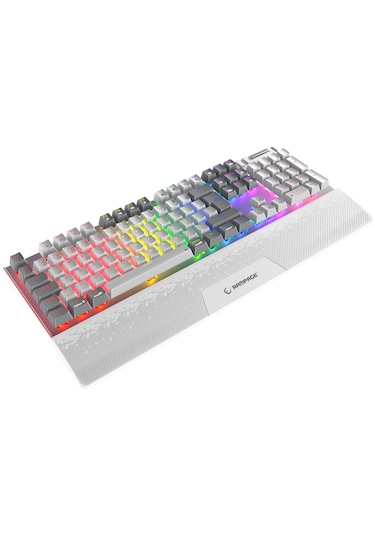 Rampage Carbon Pro Beyaz/gri Wireless Outemu Red Mekanik Klavye