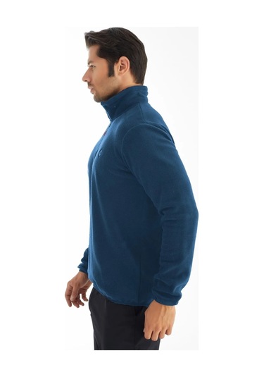 Crozwise Yarım Fermuarlı - Erkek Petrol Spor Polar - 6036-11 Petrol