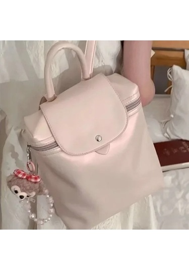 Zyzqstore Pembe Büyük Kapasiteli Bayanlar Sırt Çantası Rahat Çok Renkli Çok renkli