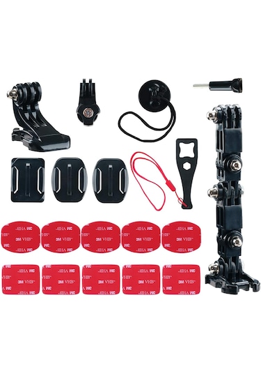 Fimtech Tüm Aksiyon Kameralar İle Uyumlu Kask Bağlantı Seti