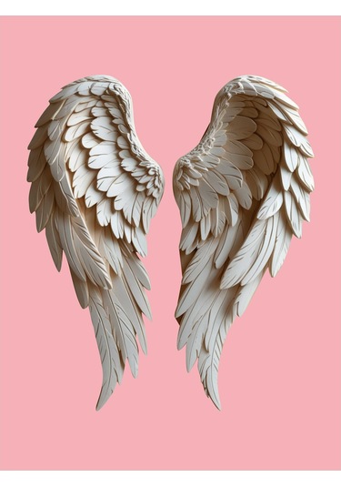 PVC Melek Kanatları Duvar Dekor V7