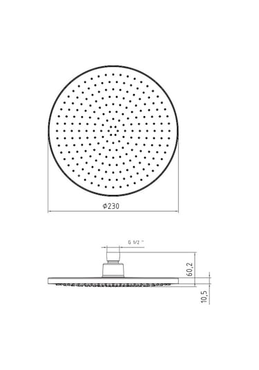 Eca Purity Yuvarlak Duş Başlığı 23x23 102145051