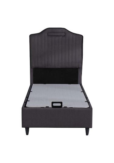 Kilim Mobilya Royal Lux Sandıklı Baza Antrasit Başlik Ve Yatak Dahil Değildir 090x190
