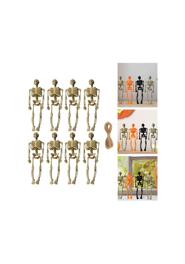 Homyl Cadılar Bayramı İskelet Figürleri Kafatası Heykelleri 14cm