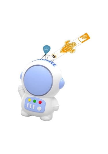 Karikatür Astronot El Mini Fan Taşınabilir Yapraksız Sessiz Usb Şarj Fanı Ev Ofis Okul Için Mavi 7t0h7w Var Ayaklı Mavi 20 Adetten Az