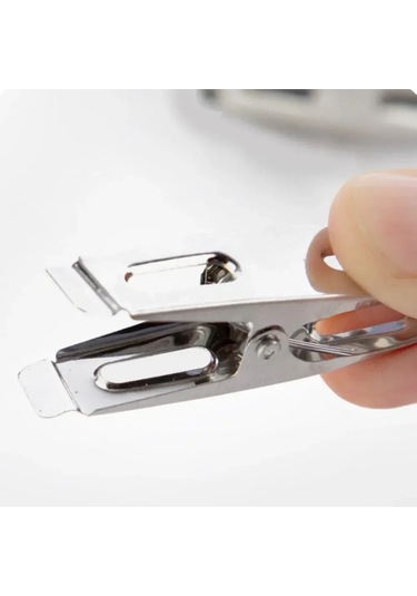 40 Adet-paslanmaz Metal Kağıt Zanaat Çelik Ev 40 Adet Elbise Po Klipler Klip Clothespin Pin Seti Ev Peg Dekorasyon Depolama Klipleri