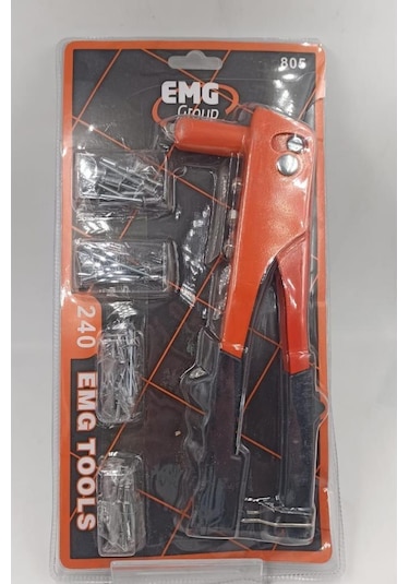 24X8.7 Cm Emg Profesyonel Perçin Tabancası - 50 Adet Perçin Hedi