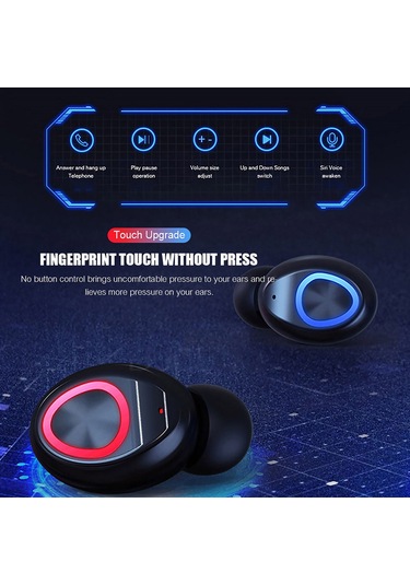 Singree V10 Tws Kablosuz Kulaklık - 2400mah Şarj Kılıfı, Bt 5.0, Hızlı Şarj, 3-4 Saat Mükey Keyfi