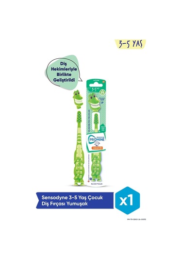 Sensodyne Promine 3-5 Yaş Çocuk Timsah Karakterli Yumuşak Diş Fırçası