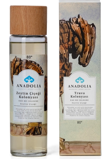 Anadolia Truva Zeytin Çiçeği Kokulu 80 Cam Şişe Kolonya 180 ML