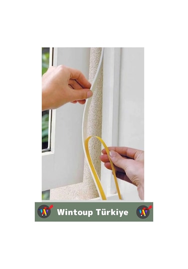 Premium Yapışkanlı Pencere İzolasyon Bantı Rüzgar Soğuk Kesici Cam Yalıtım Süngeri 9 Metre X 10 Adet Diğer