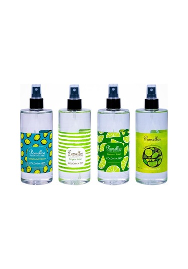 Pomellos 80 Derece Lime&Lemon Kolonya Sprey Pet Şişe 400 ML x 4