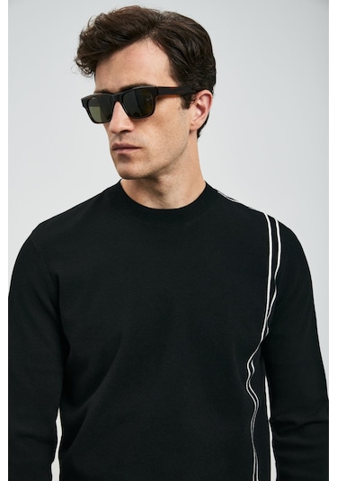 Lufian Erkek Farm Kazak 112090166 Siyah Siyah