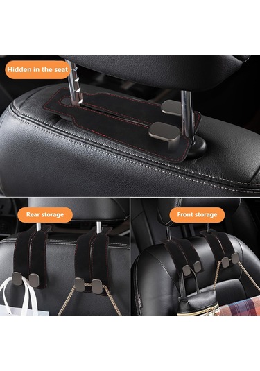 Adet Çok Fonksiyonlu Araba Koltuk Başlığı Kancaları, Araba Arka Koltuk Kancaları, Araba Arka Çamurluk Koltuk Başlığı Kancaları, Araba Aksesuarları İç Mekan