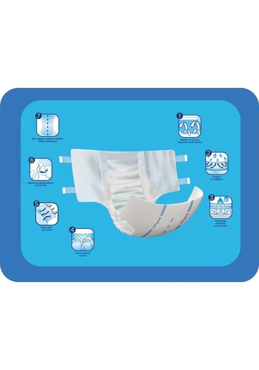 Canped Hasta Bezi Yetişkin Belbantlı Tekstil Yüzey L Large 84adet L