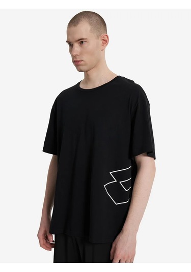 Lotto Erkek Oversize Tişört Lorenzo 363298473 Siyah