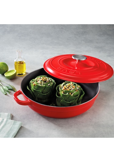 Lava New Heritage Serisi Döküm Çok Amaçlı Yayvan Tencere 28 CM Çap