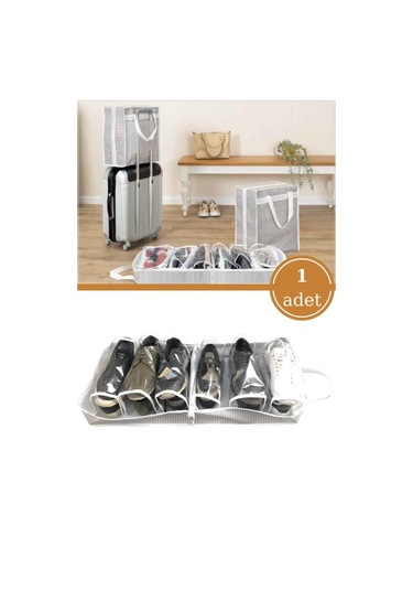 Flosoft 6 Bölmeli Ayakkabı Hurcu, Seyahat Tipi Çok Amaçlı Ayakkabı Saklama Çantası Düzenleyici