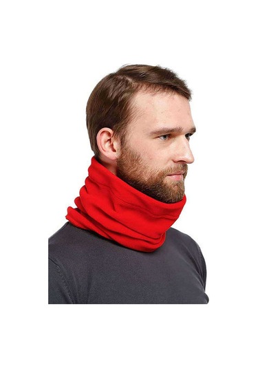 Royaleks Polar Unisex İpli Bere Ve Boyunluk Kırmızı Diğer