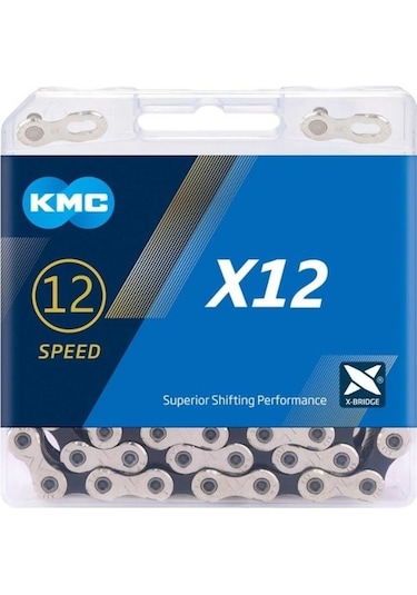 Kmc X12 Zincir (X-bridge Teknolojisi) 12v 126 Link Gri