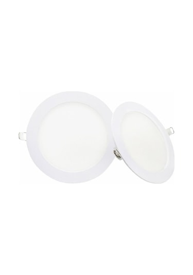 Kendal 18w 3000k Günışığı Işık Smd Yuvarlak Slim Led Panel Kdl403 Siyah