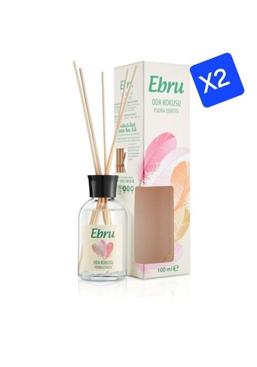 Ebru Pudra Esintisi Bambu Çubuklu Oda Kokusu 2 x 100 ML