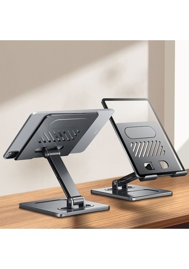 Xundd Xdho-027 Armorseries Katlanır Masaüstü Standı Çok Fonksiyonlu Masaüstü Tablet Tutucu - Siyah Siyah