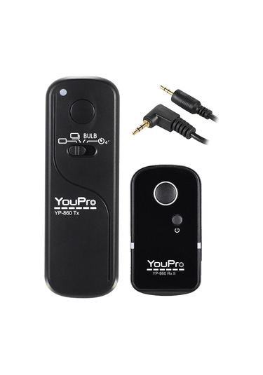 Xindoker Youpro Yp-860 E3 Kablosuz Kamera Deklanşörü, 100m Menzil, Canon, Pentax, Samsung, Contax Uyumlu