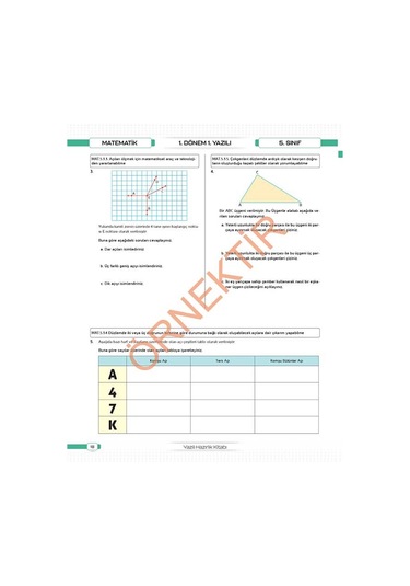 6. Sınıf Tüm Dersler Konu Özetli Yazılı Hazırlık Seti 1 Ve 2. Dönem