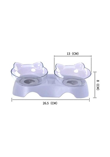 Nunbell Kedi ve Köpek Su Mama Kabı 2'li 250 ML