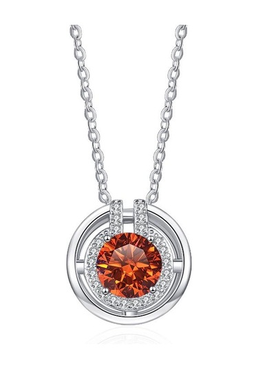 Siyah Bague Ringen Trendy Kadın Mozanit Kolye 1 Karat Vvs D Renk Lab Elmas 8h8a Kesim Zarif S925 Ayar Gümüş Takı Hediye