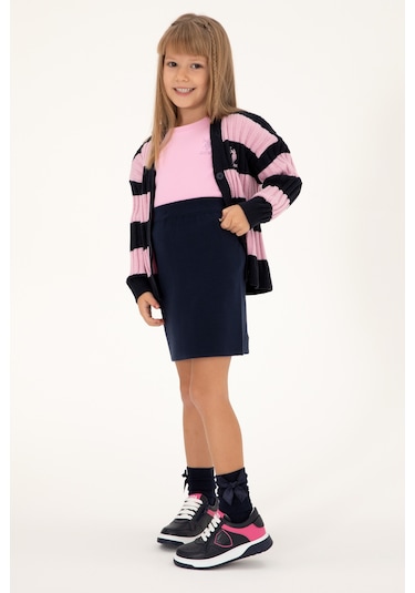 U.s. Polo Assn. Kız Çocuk Lacivert Etek Triko 50298585-vr033 Lacivert