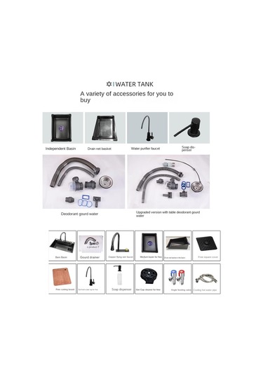 Eviye Seti Ve Bataryası Teknolojik Antrasit Gri Çelik 6 Fonksiyon