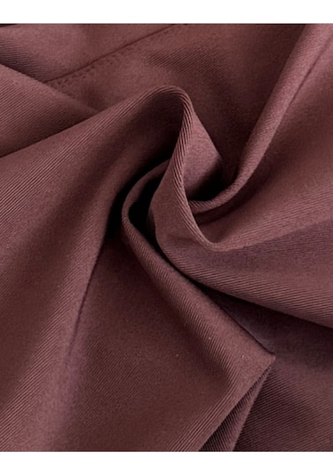 Alya Underwear Büyük Beden Tayt Dalgıç Kumaş Yüksek Bel Kahverengi