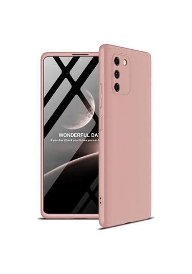 Samsung Uyumlu Galaxy A91 S10 Lite Kılıf Zore Ays Kapak Rose Gold