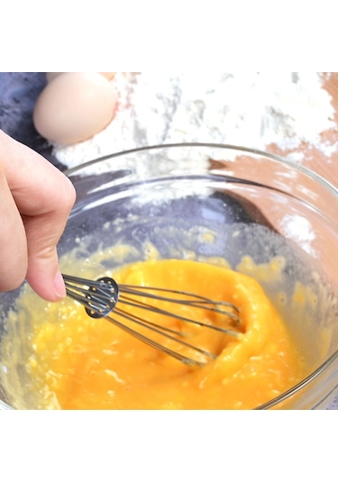 Sones 2 Adet Ev Tipi Manuel Yaylı Çırpıcı Elde Taşınabilir Paslanmaz Çelik Mini Çırpma Teli, Boyut: 8 İnç Diğer