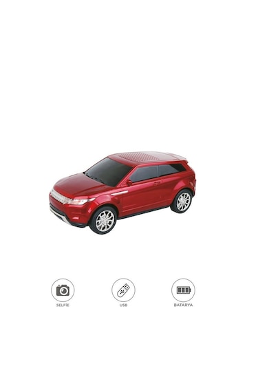 Torima D88 Bluetooth Hoparlör Suv Araba Tasarımlı 16W Fm Usb Selfie Speaker Kırmızı