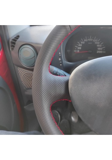 Fiat Doblo 2005-2010 Araca Özel Direksiyon Kılıfı Noktalı Düz