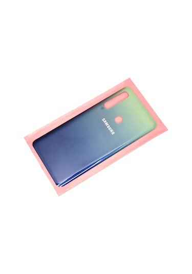 Tkgz Samsung Galaxy Uyumlu A9 A920 Arka Pil Batarya Kapağı Cam Mavi