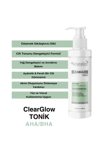 Clearglow Tonik Aha/bha Arındırıcı Yüz&vücut 100 Ml
