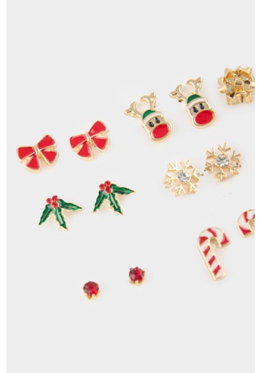 Defacto Kadın Yılbaşı Temalı 9lu Küpe F7411axnskr1 Diğer