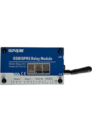 Relay-572 Gsm / Gprs Röle Modülü Mobil Uygulama İle Bariyer / Kap