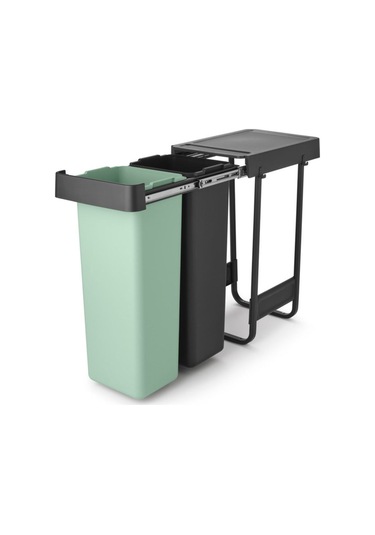 Brabantia Sort&go Buılt In Dark Grey Çöp Kutusu 2x30lt Siyah