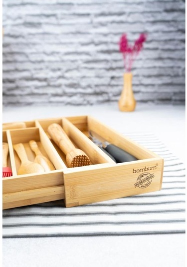 Bambum Cassandra - Ayarlanabilir Çekmece Düzenleyici Küçük Kahverengi