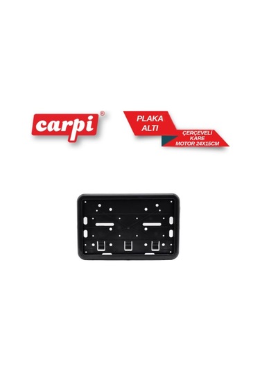 Plaka Altı Kare 24x15 Motor Çerçeveli Siyah
