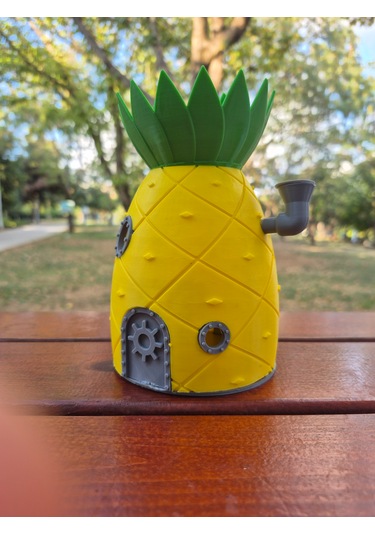 Sünger Bob Ananas Evi Dekoratif Figür Eğlenceli Ev Ve Ofis Deko