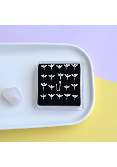 Deliksiz Gümüş Sıkıştırmalı Melek Figürlü Hızma 925 Ayar Sarı