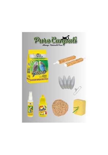 Purecanpati Muhabbet Kuş Yem Vitamin ve Bakım Seti